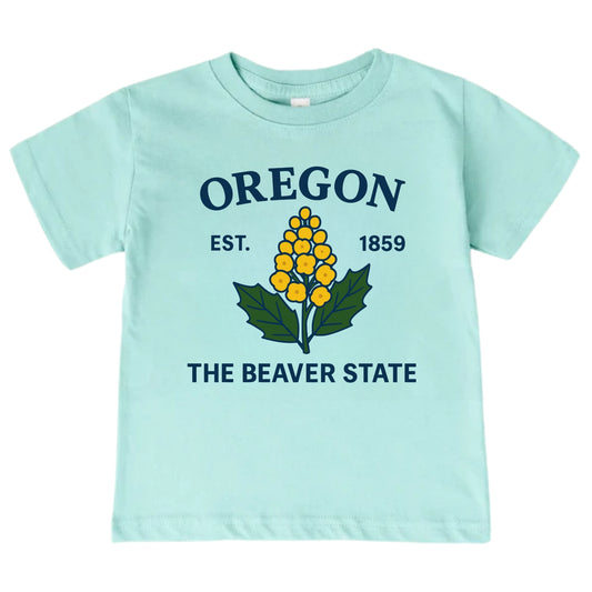 Oregon Grape Floral Kids T-Shirt