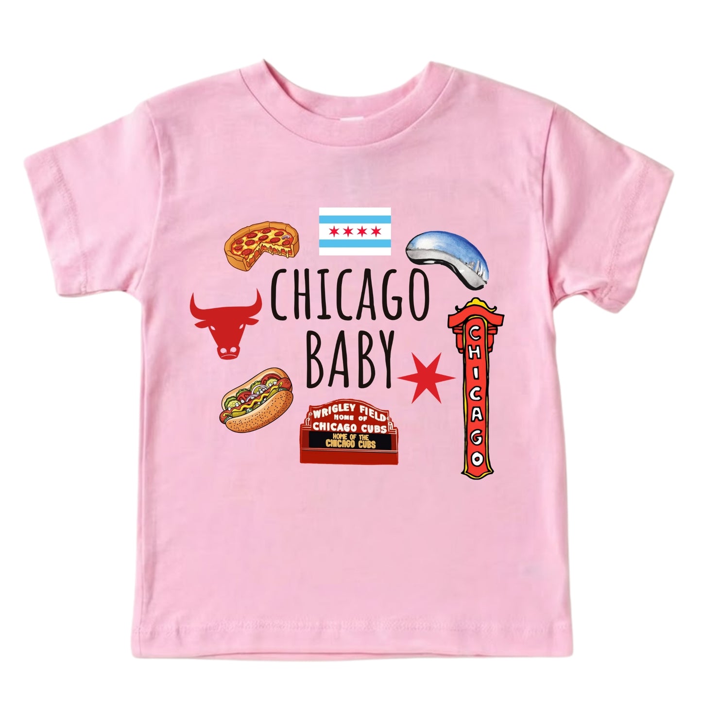 Chicago Baby ONESIE - Baby Bodysuit for Boys Girls, Chicago Toddler Kids Sweatshirt