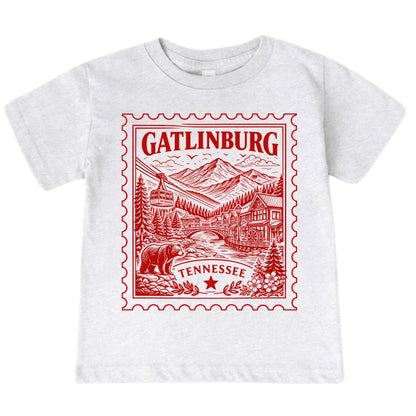 Gatlinburg Tennessee Kids Vintage Postage Stamp T-Shirt
