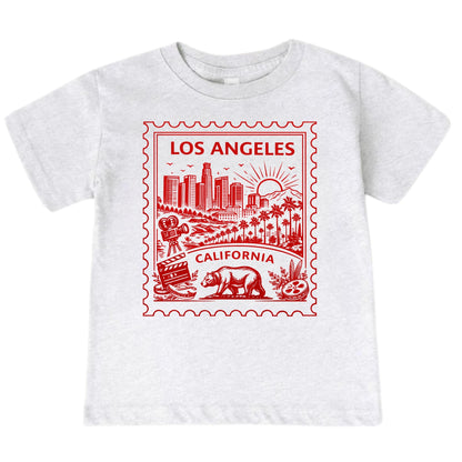 Los Angeles California Kids Vintage Postage Stamp T-Shirt