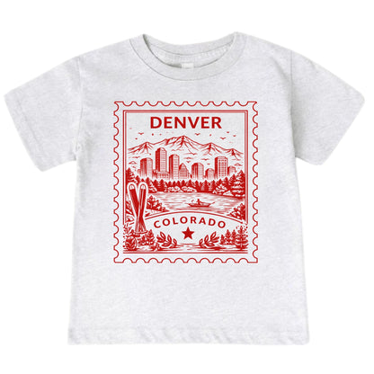 Denver Colorado Kids Vintage Postage Stamp T-Shirt