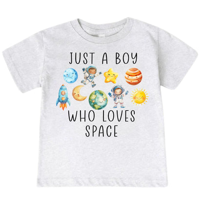 Just A Boy Who Loves Space Shirt