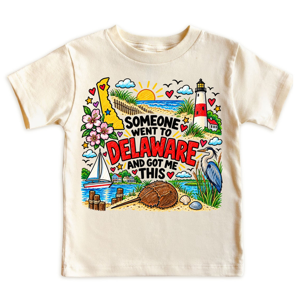 Delaware Kids Souvenir Tee
