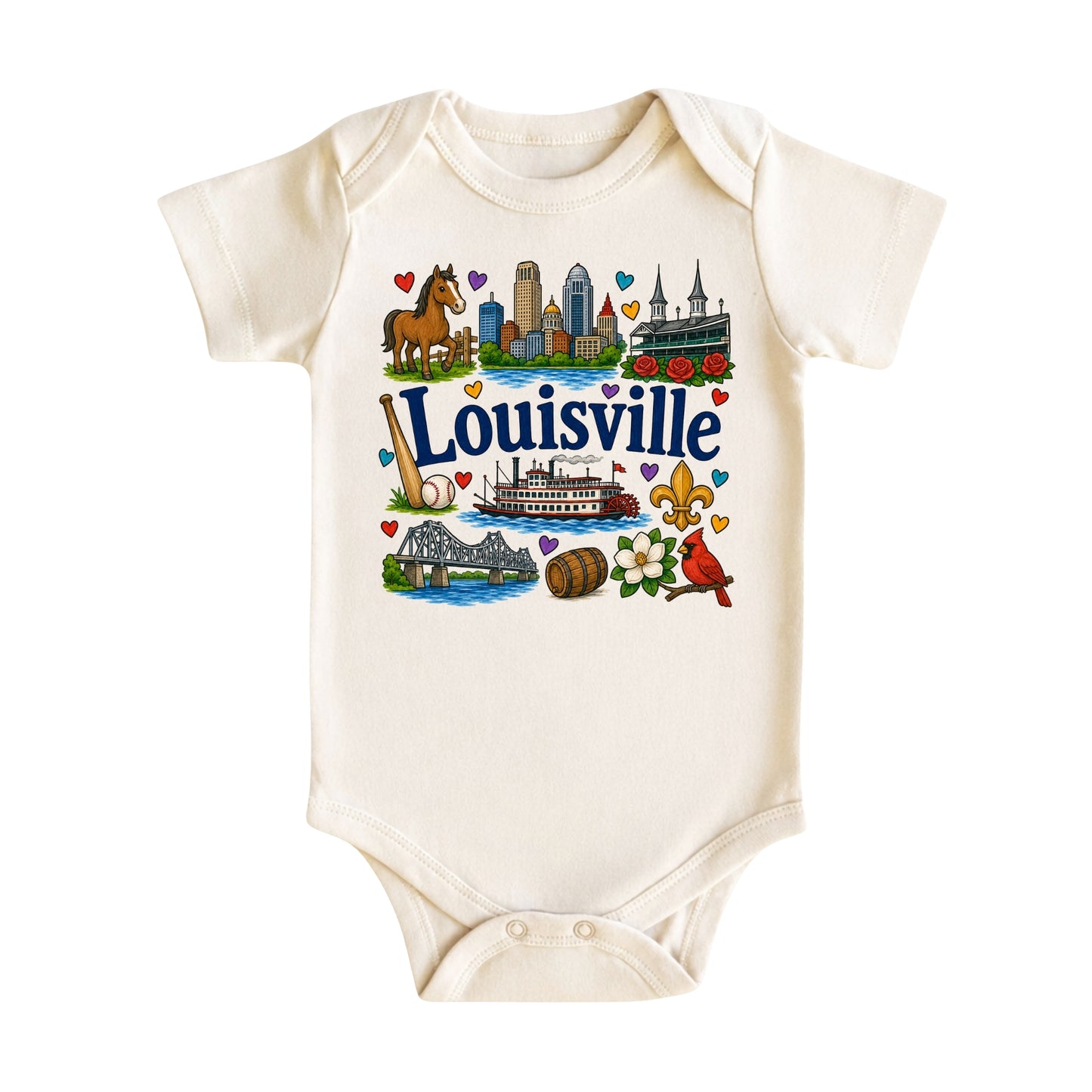 Louisville Baby Bodysuit for Boys Girls