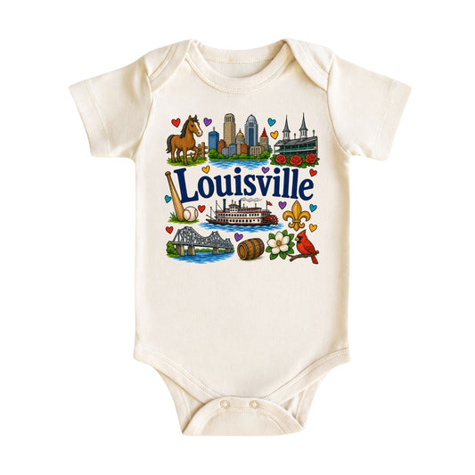 Louisville Baby Bodysuit for Boys Girls