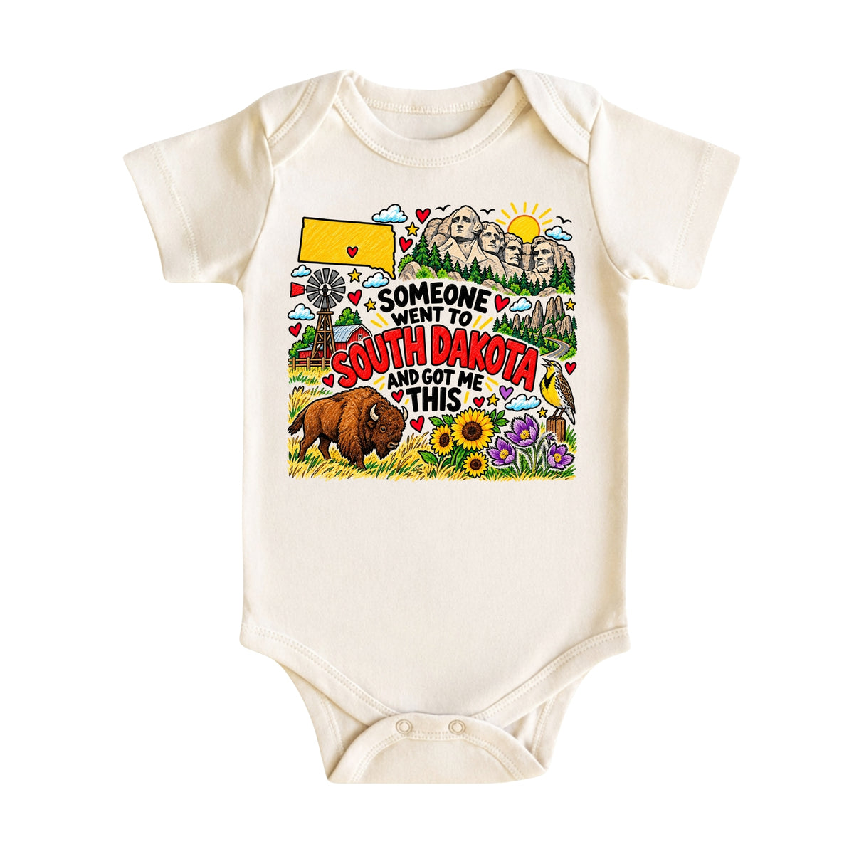 South Dakota Tee for Boys Girls