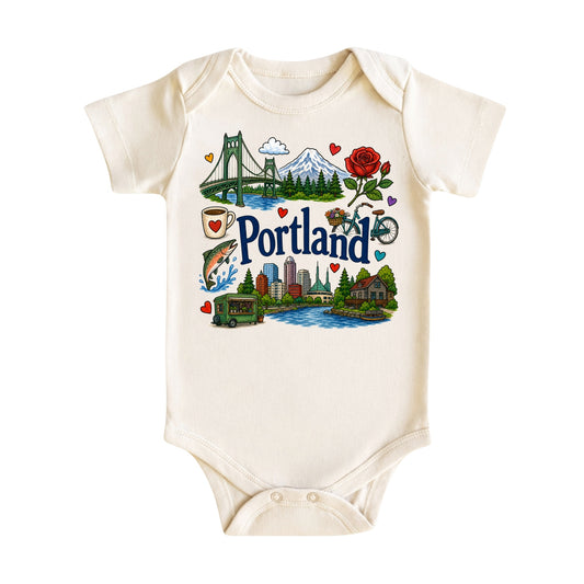 Portland Baby Bodysuit for Boys Girls