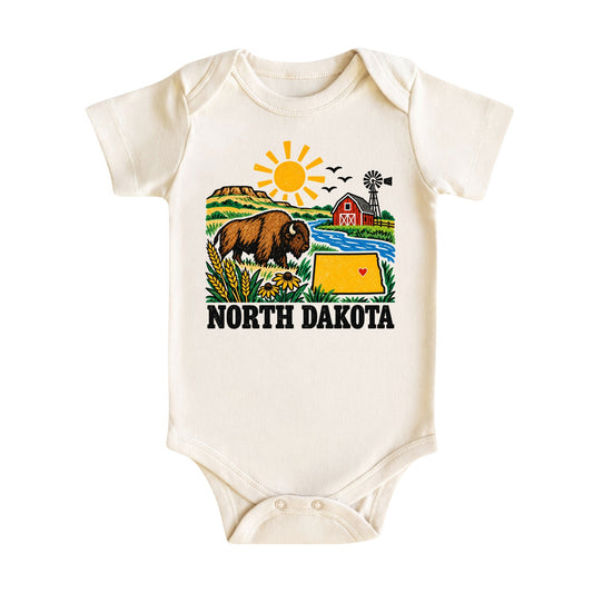 North Dakota Baby Bodysuit