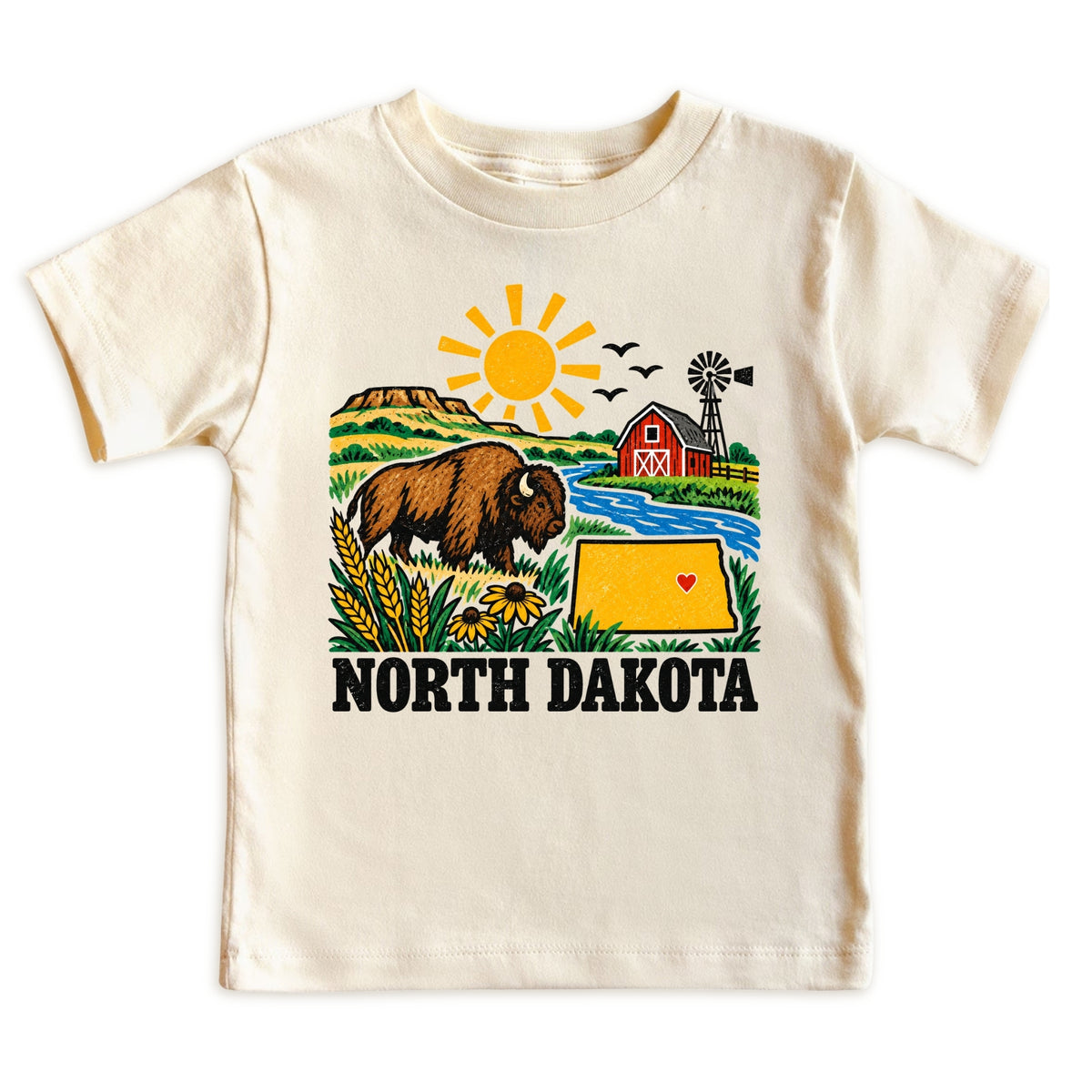 North Dakota Baby Bodysuit