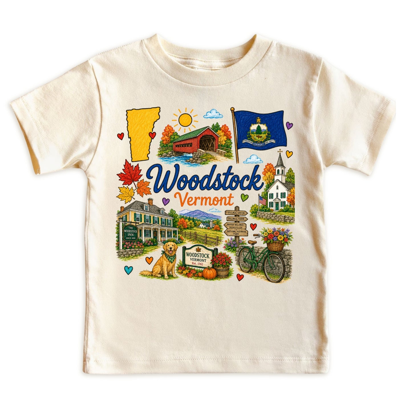 Woodstock Vermont Baby Bodysuit for Boys Girls