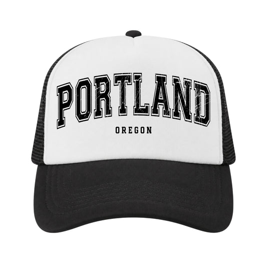 Portland Trucker Hat for Kids & Adults, Portland Vacation, Souvenir Gifts