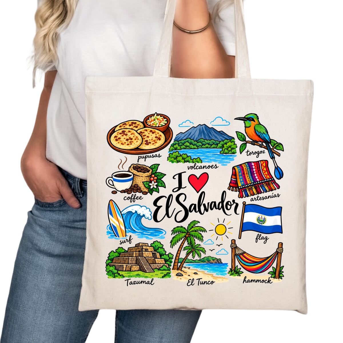El Salvador Tote Bag