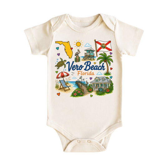 Vero Beach Florida Baby Bodysuit for Boys Girls