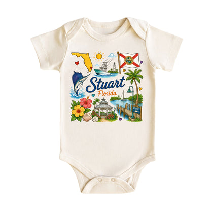 Stuart Florida Baby Bodysuit for Boys Girls