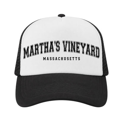 Martha’s Vineyard Trucker Hat for Kids & Adults, Martha’s Vineyard Vacation, Souvenir Gifts