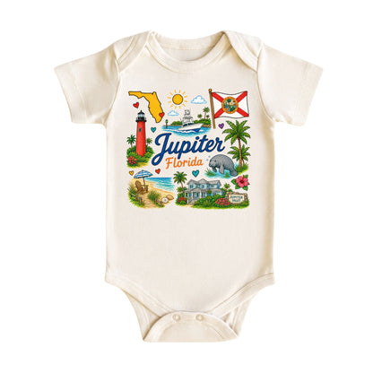 Jupiter Florida Baby Bodysuit for Boys Girls