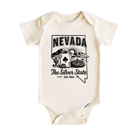 Nevada Baby Onesie ®, Las Vegas, Reno Baby Bodysuit for Boys Girls