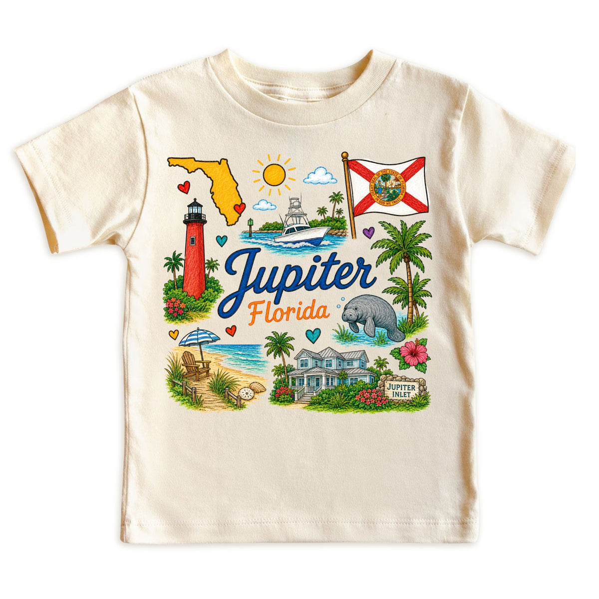 Jupiter Florida Baby Bodysuit for Boys Girls