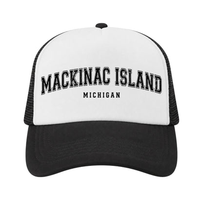 Mackinac Island Trucker Hat for Kids & Adults, Mackinac Island Vacation, Souvenir Gifts