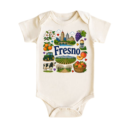 Fresno Baby Bodysuit for Boys Girls