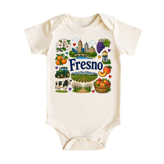 Fresno Baby Bodysuit for Boys Girls