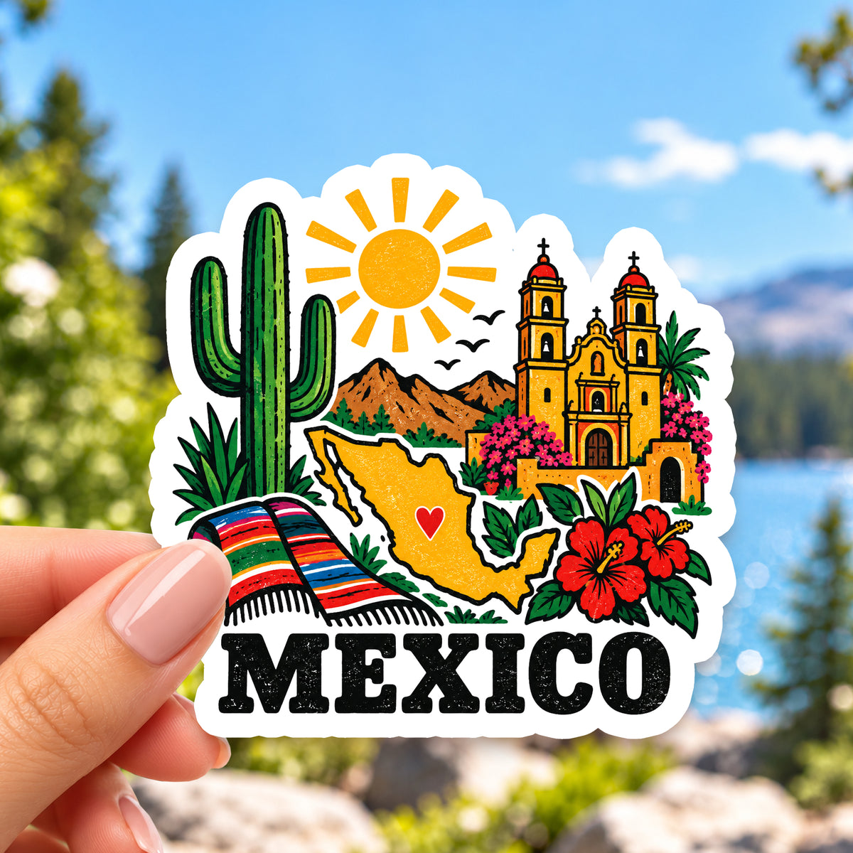 Mexico Retro Sticker