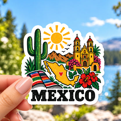 Mexico Retro Sticker
