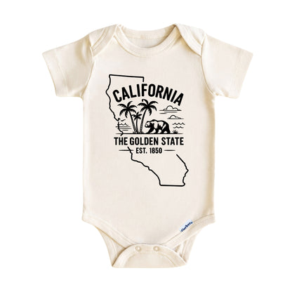 California Baby Onesie ®, Los Angeles, San Francisco Baby Bodysuit for Boys Girls