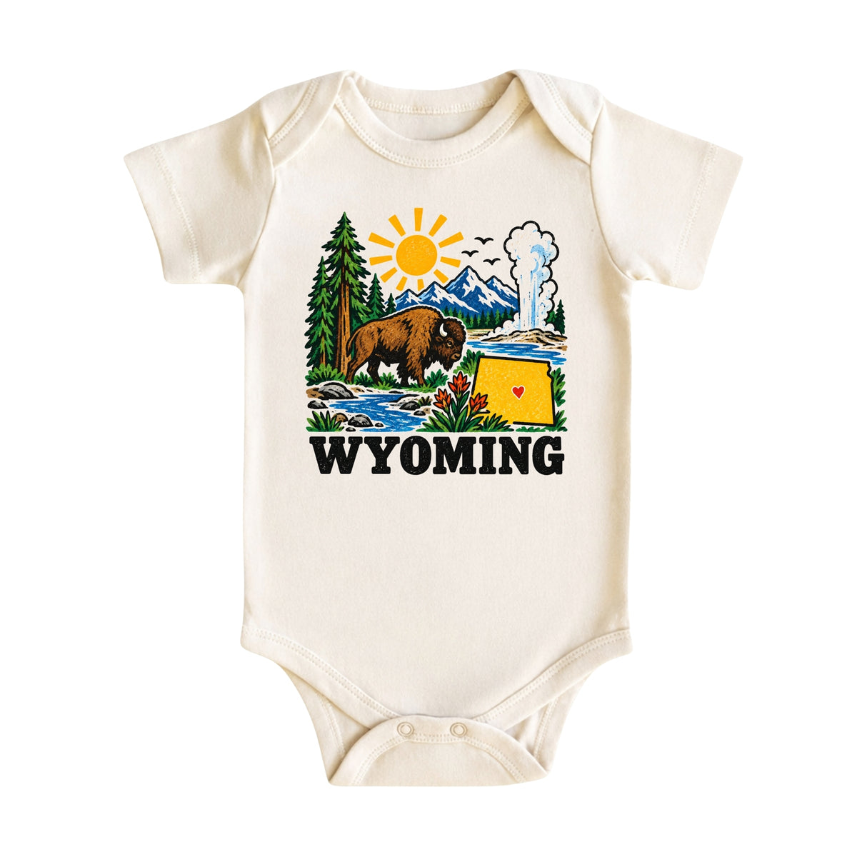 Wyoming Baby Bodysuit