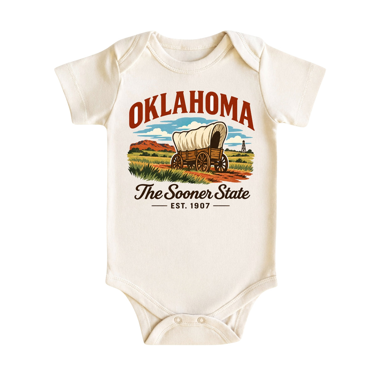 Oklahoma Baby Bodysuit