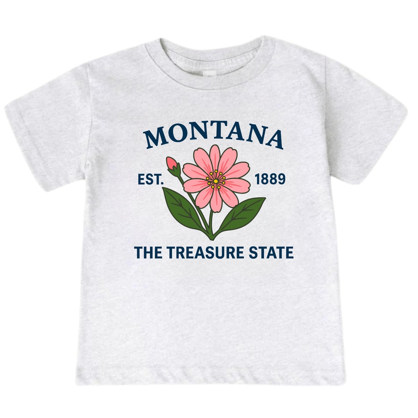 Montana Bitterroot Flower Kids T-Shirt
