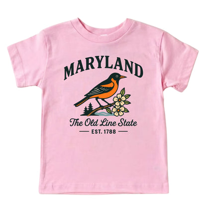 Maryland Vacation Kids Tshirt