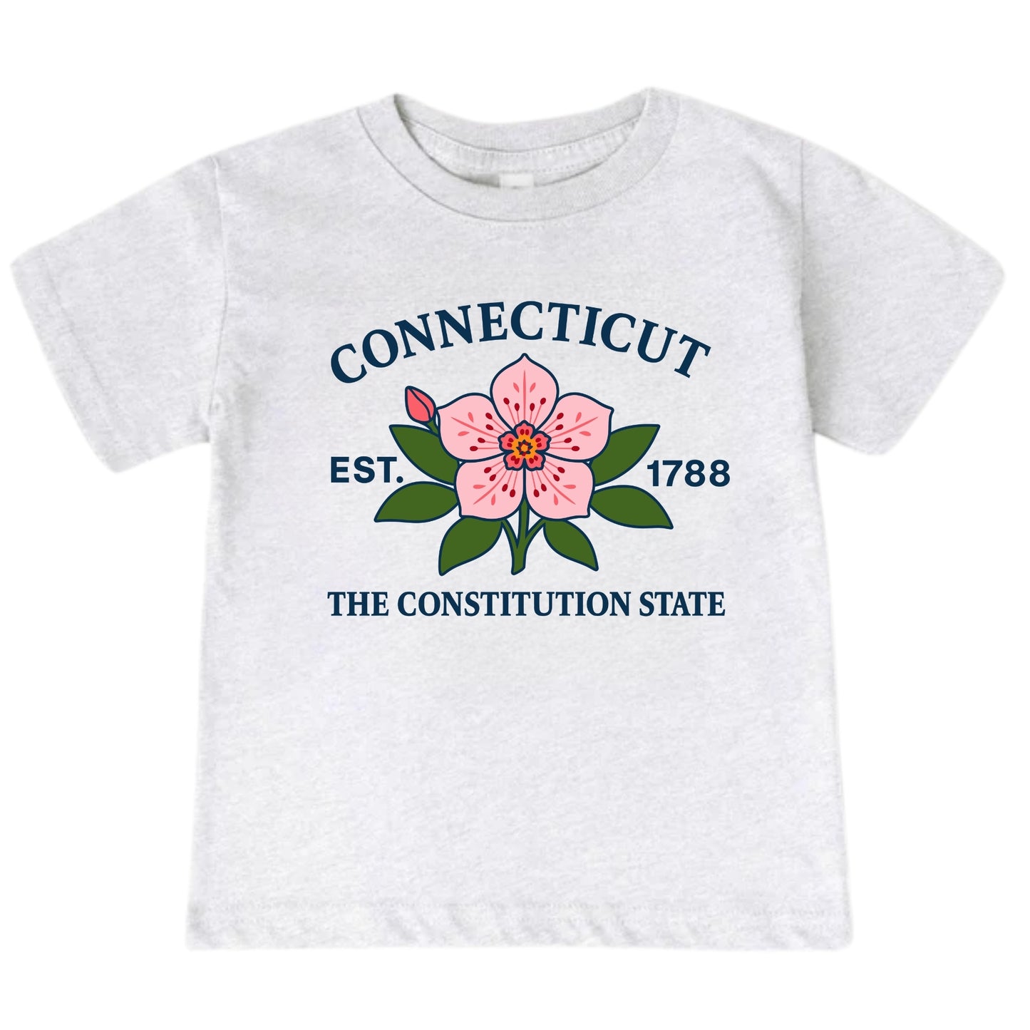 Connecticut Mountain Laurel Floral Kids T-Shirt