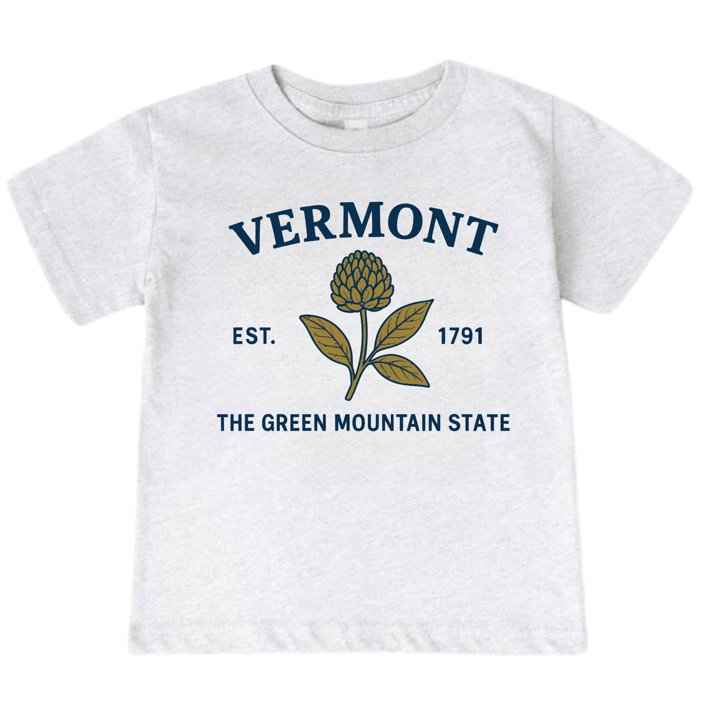 Vermont Red Clover Floral Kids T-Shirt
