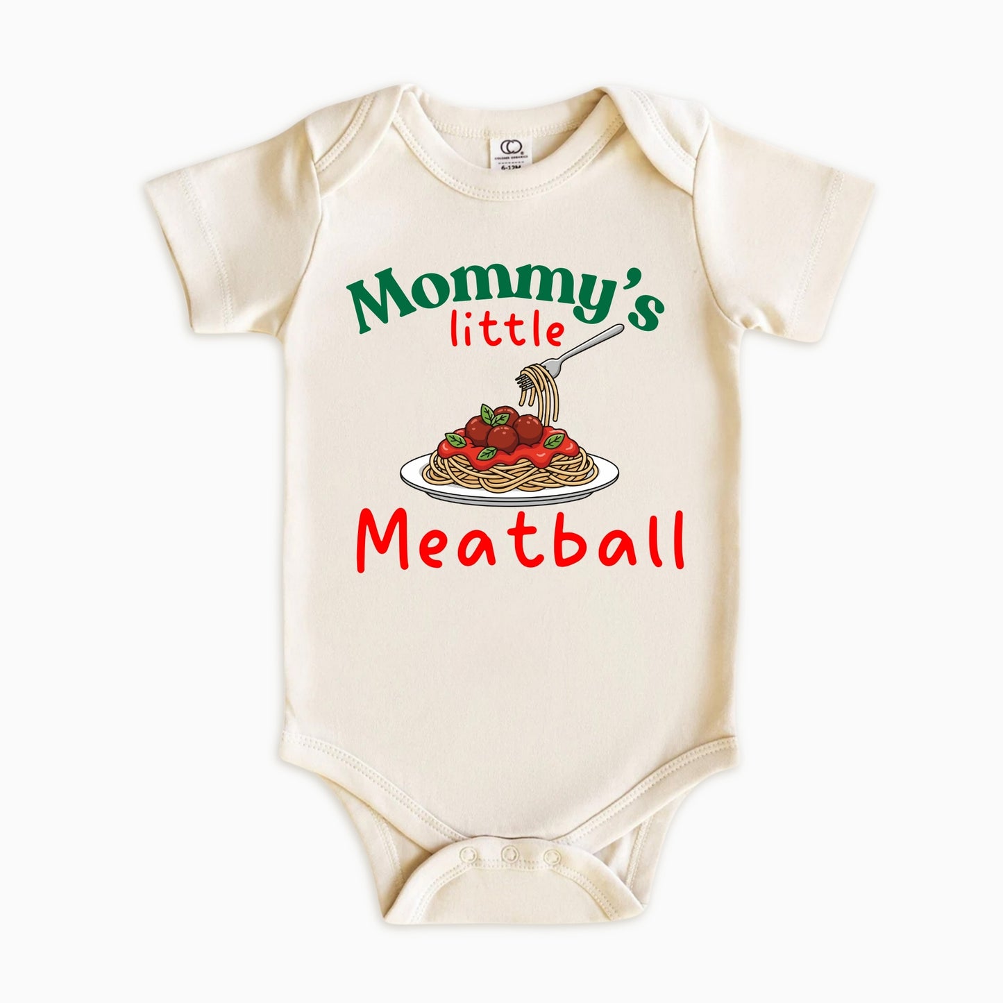 Mommy’s Little Meatball Kids Shirt – Cute Pasta Graphic
