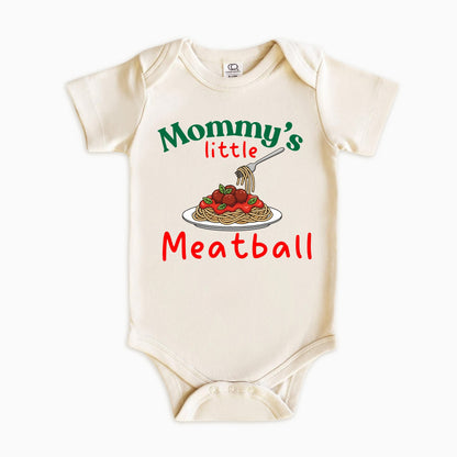 Mommy’s Little Meatball Kids Shirt – Cute Pasta Graphic