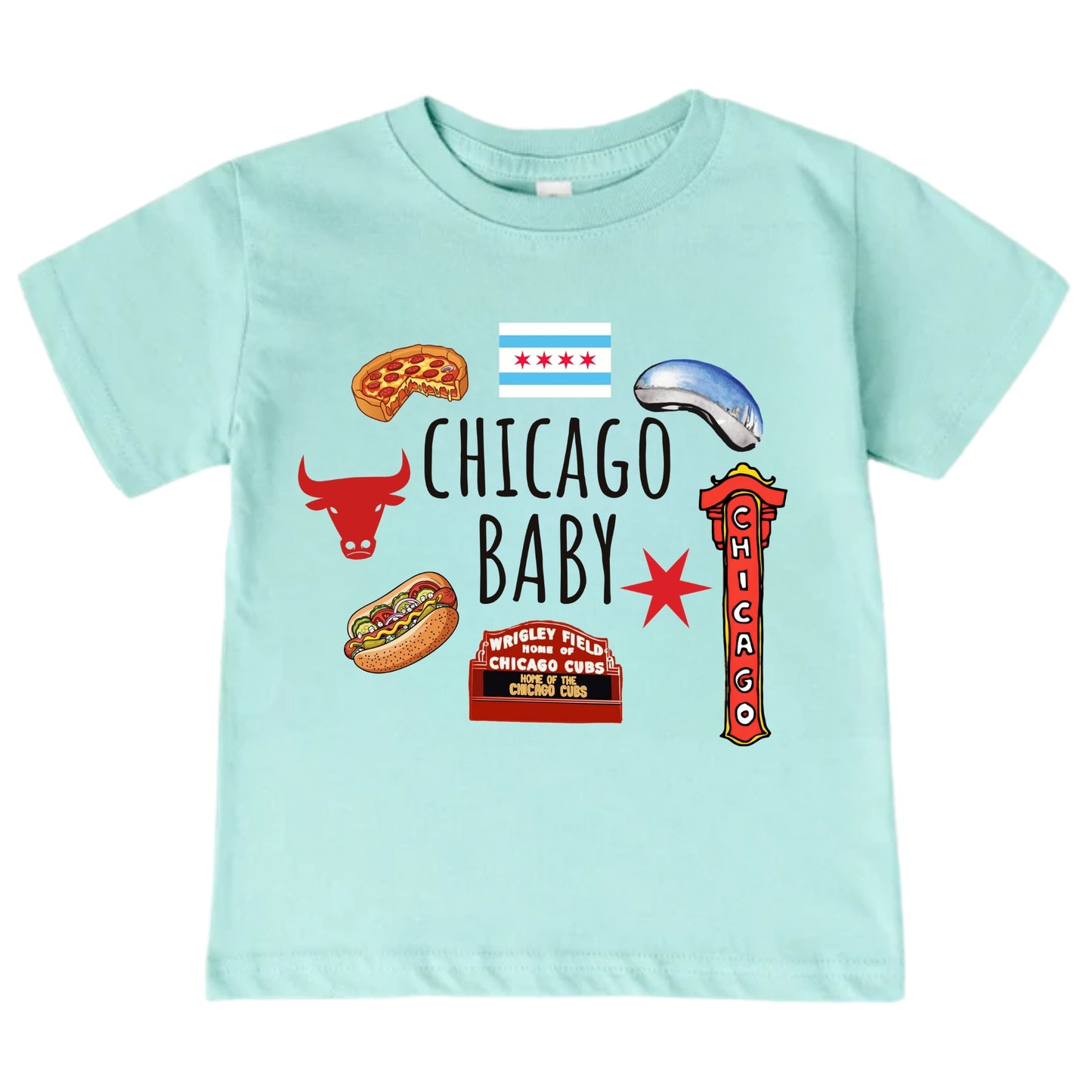 Chicago Baby ONESIE - Baby Bodysuit for Boys Girls, Chicago Toddler Kids Sweatshirt