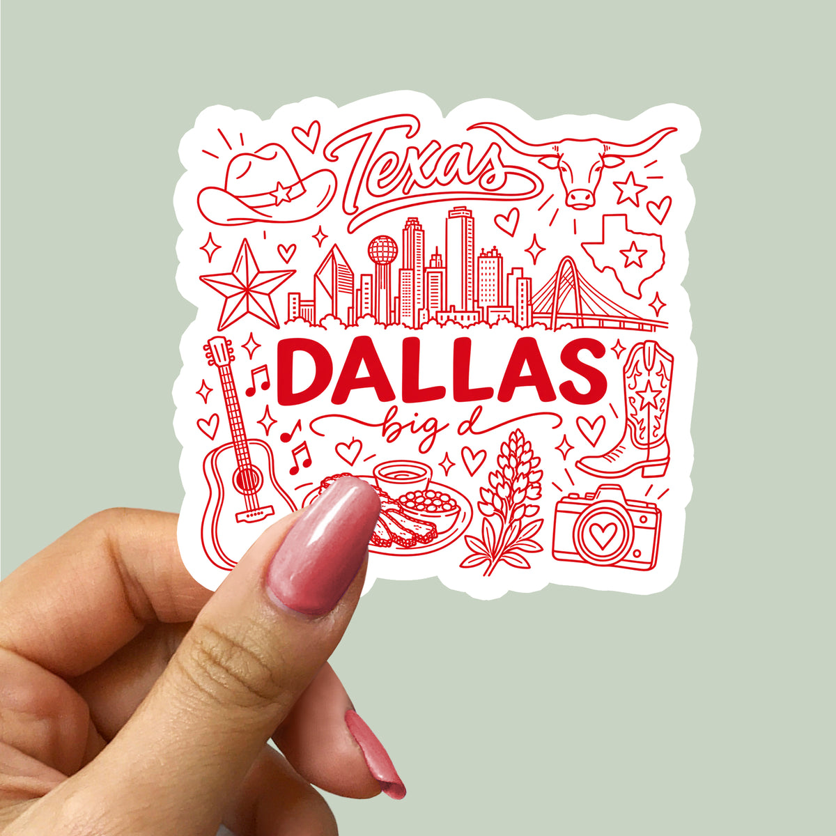 Dallas Texas Sticker