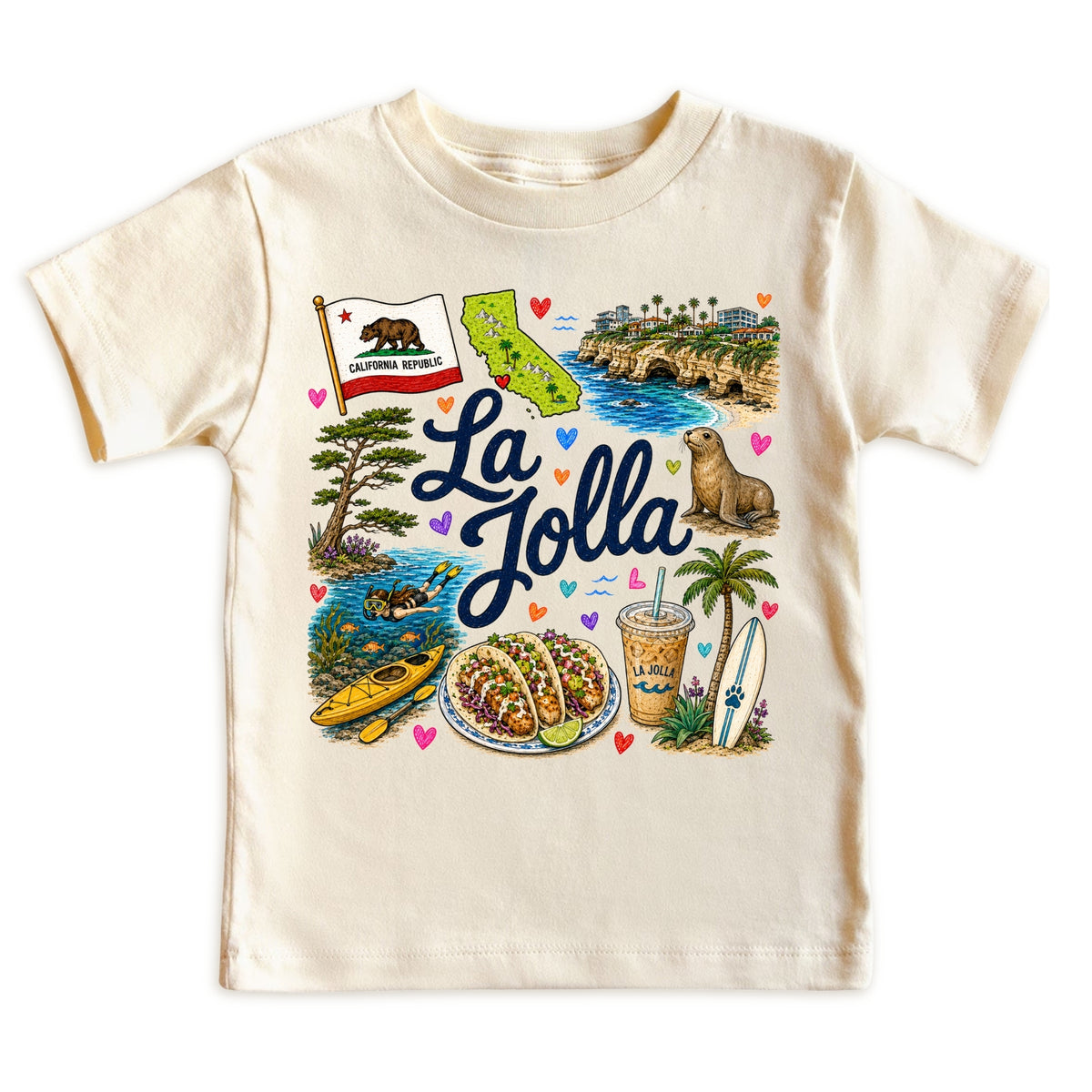 La Jolla California Baby Bodysuit for Boys Girls