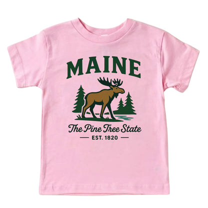 Maine Vacation Kids Tshirt, Portland Lewiston Bangor Family Trip Shirt