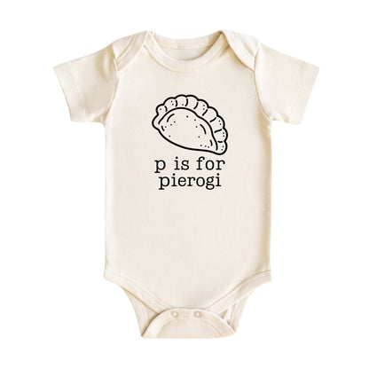 P Is for Pierogi Baby Bodysuit