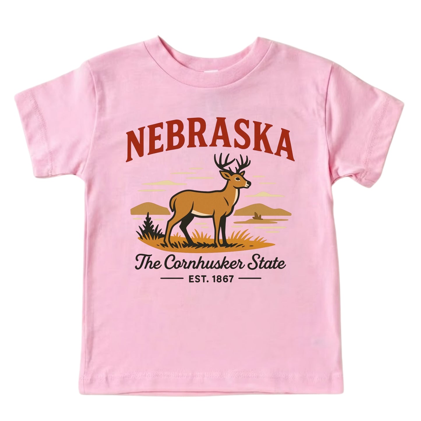 Nebraska Vacation Kids Tshirt
