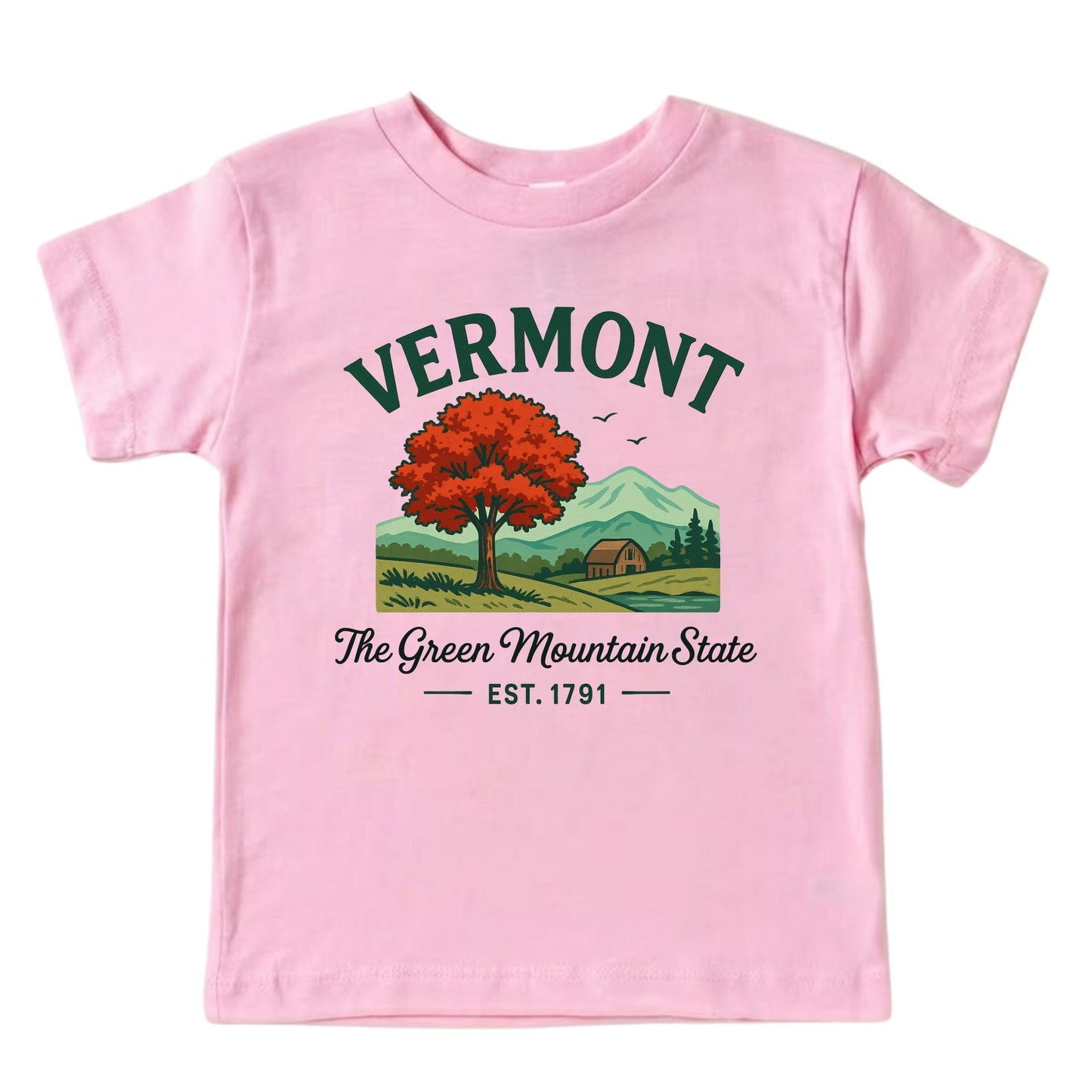 Vermont Vacation Kids Tshirt
