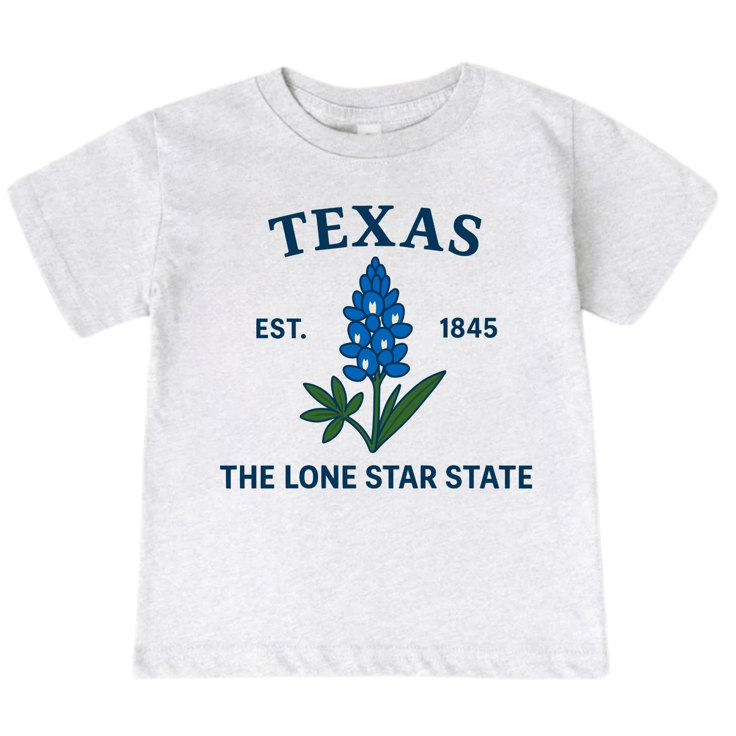 Texas Bluebonnet Floral Kids T-Shirt