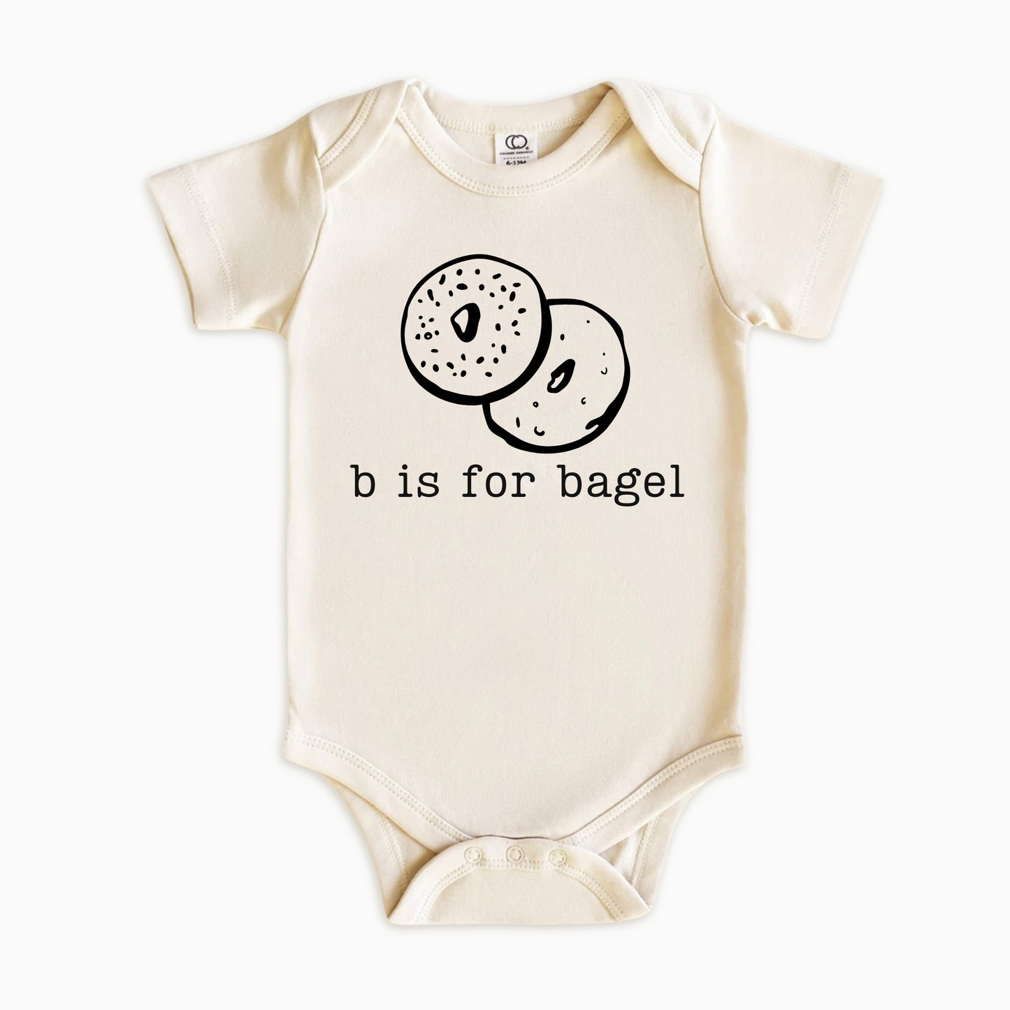 B Is for Bagel Kids Shirt | Minimal Food Tee for Babies & Toddlers