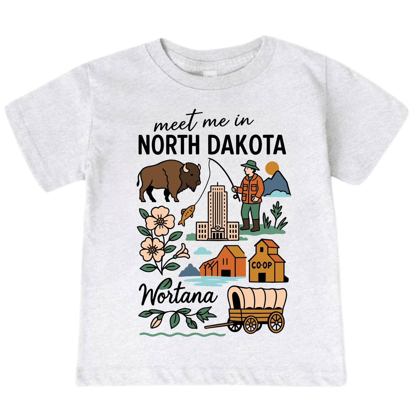 North Dakota Baby Onesie® - Kids Vacation T-Shirt