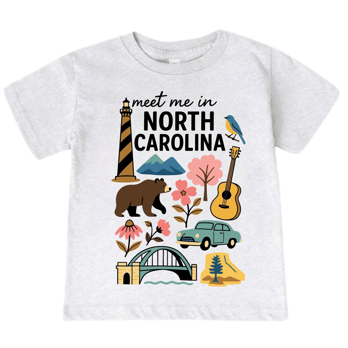 North Carolina Baby Onesie® - Kids Vacation T-Shirt