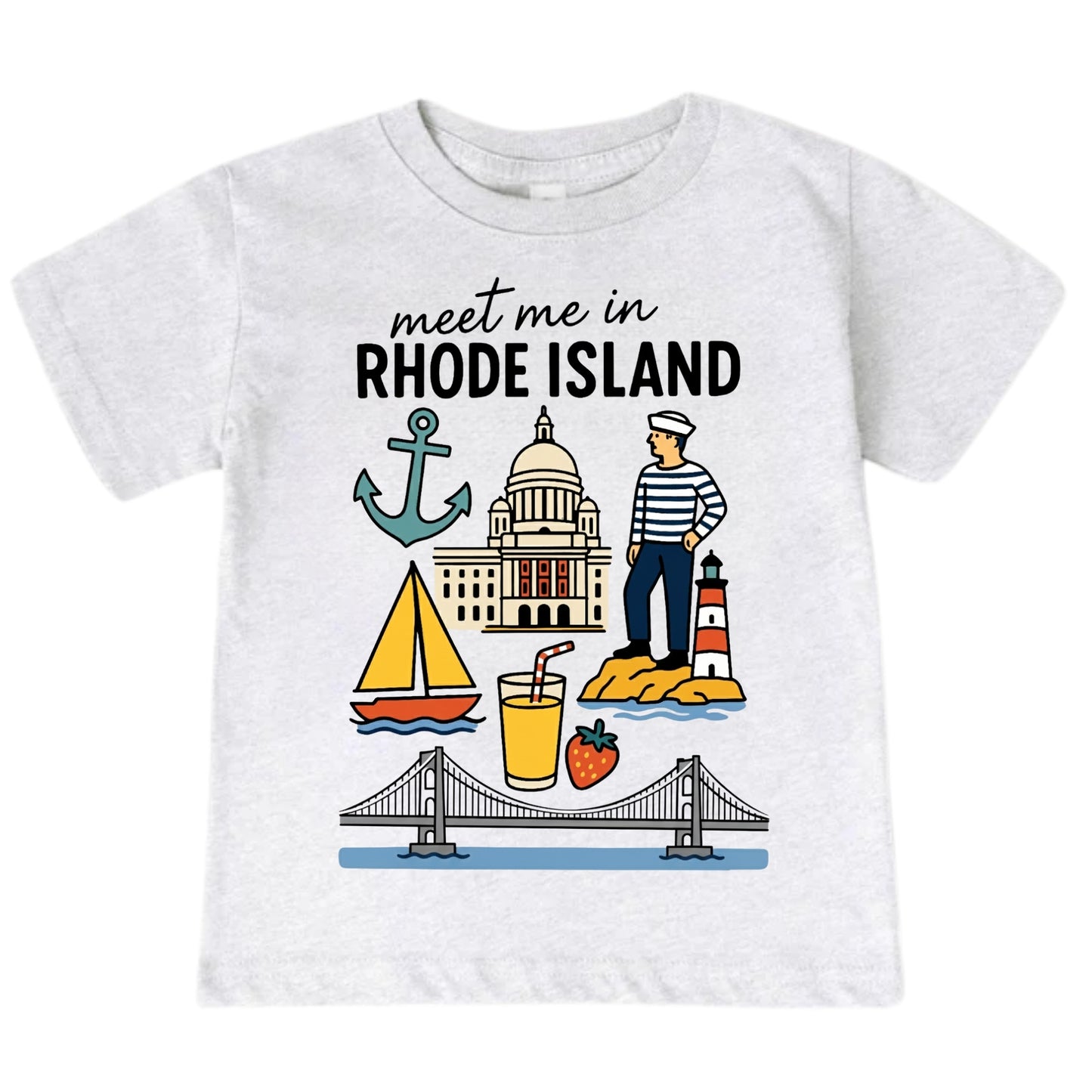 Rhode Island Baby Onesie® - Kids Vacation T-Shirt