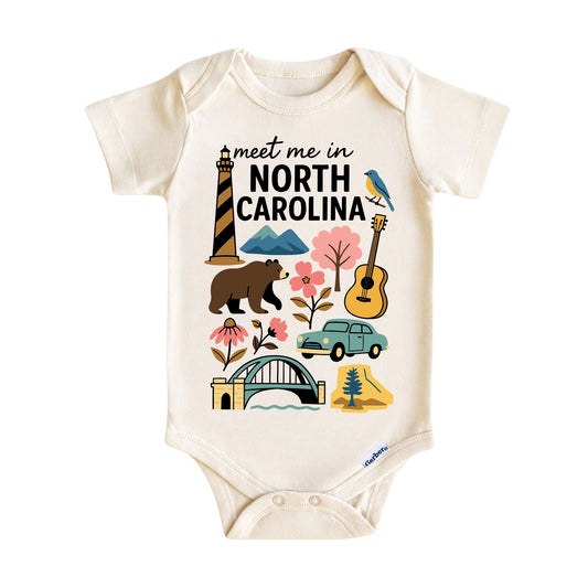 North Carolina Baby Onesie® - Kids Vacation T-Shirt