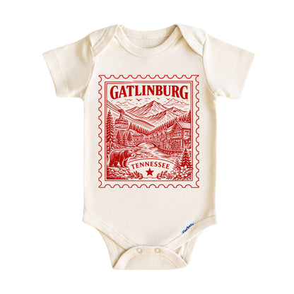 Gatlinburg Tennessee Baby Vintage Postage Stamp ONESIE®